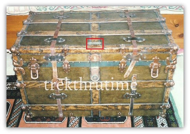 Omaha Travel Trunk, c. 1895, in possession of author.